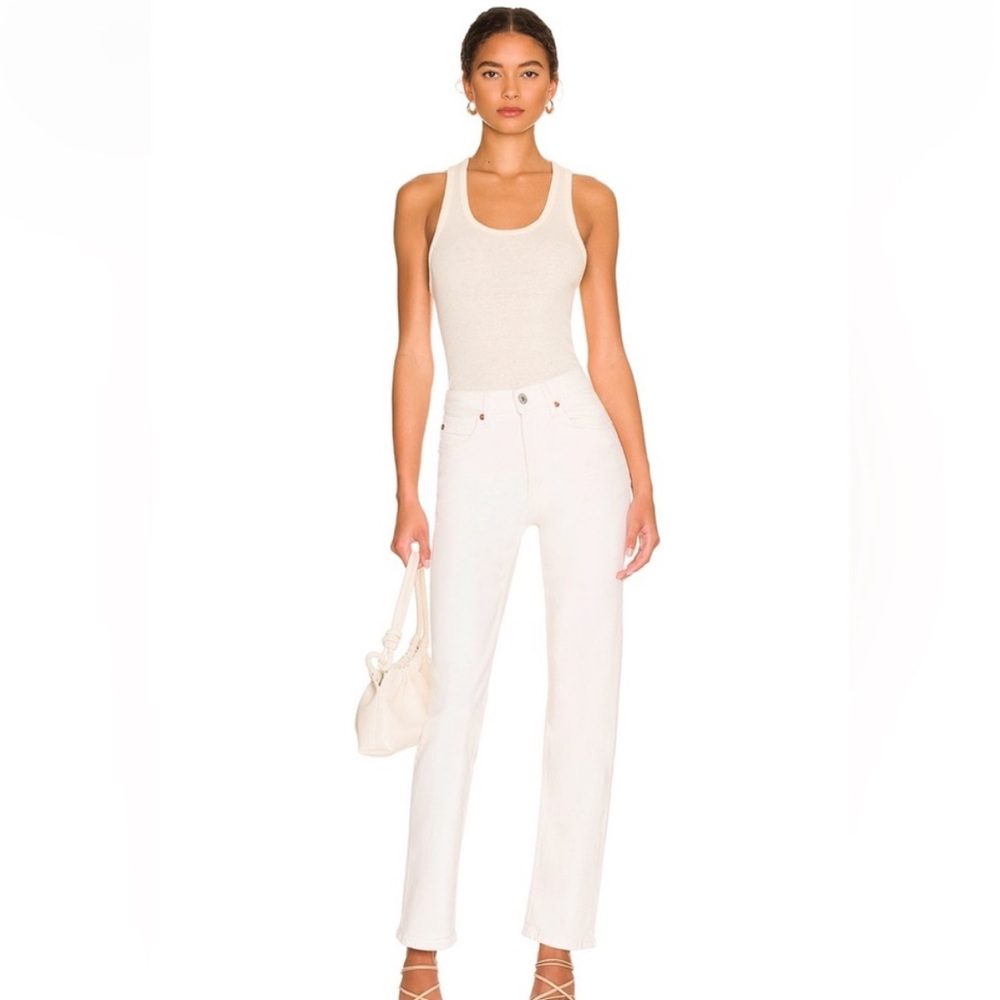 NWT | Re/Done | High Rise Stove Pipe Denim | White | Size 28 - Picture 4 of 9